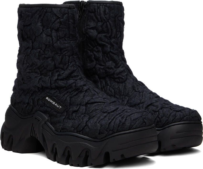 Rombaut SSENSE Exclusive Black Boccaccio II Lite Boots - Picture 2