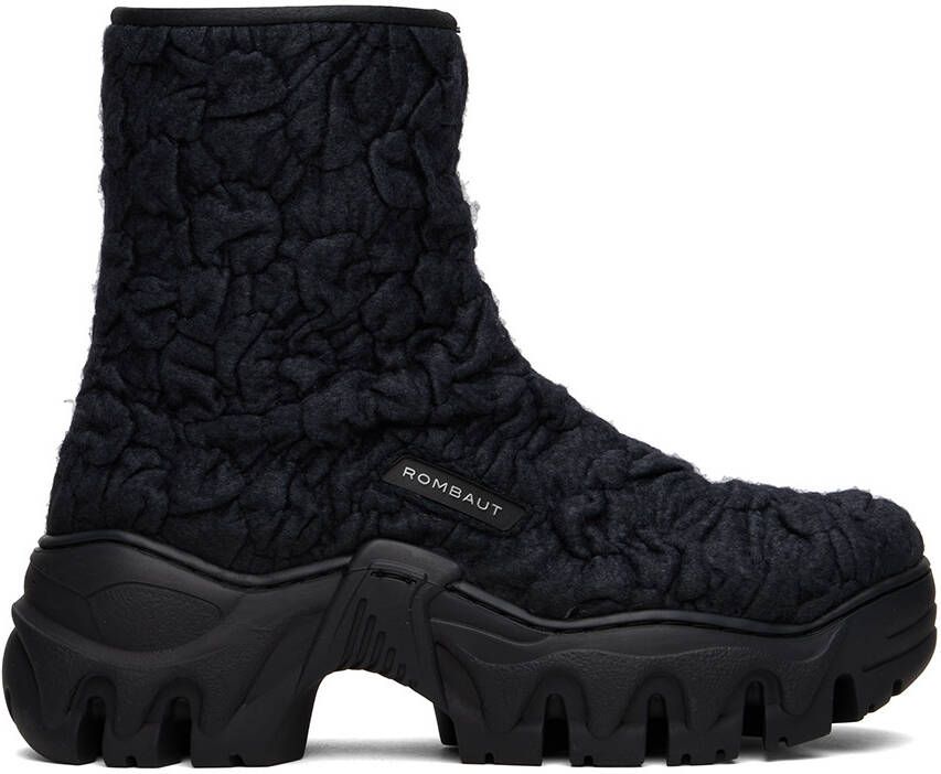 Rombaut SSENSE Exclusive Black Boccaccio II Lite Boots - Picture 5