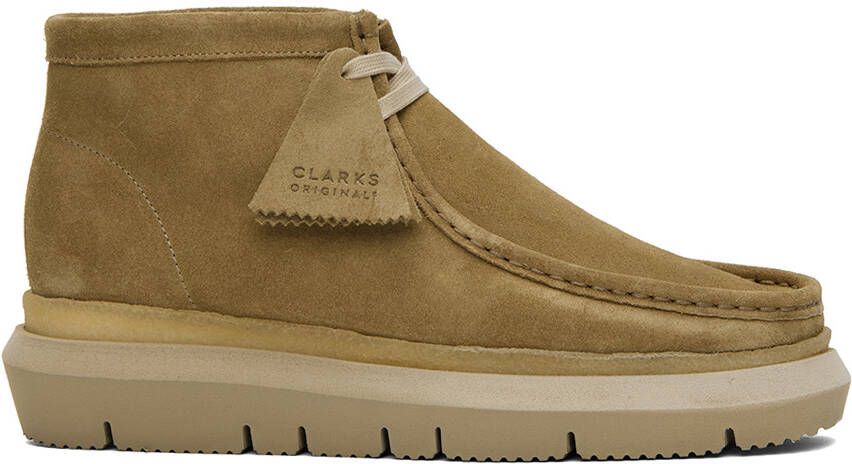 Sacai Beige Clarks Originals Edition Hybrid Wallabee Desert Boots - Picture 5