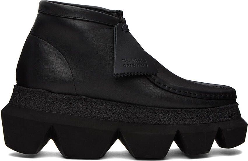 Sacai Black Clarks Originals Edition Hybrid Wallabee Derbys - Picture 5