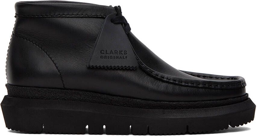 Sacai Black Clarks Originals Edition Hybrid Wallabee Desert Boots - Picture 5