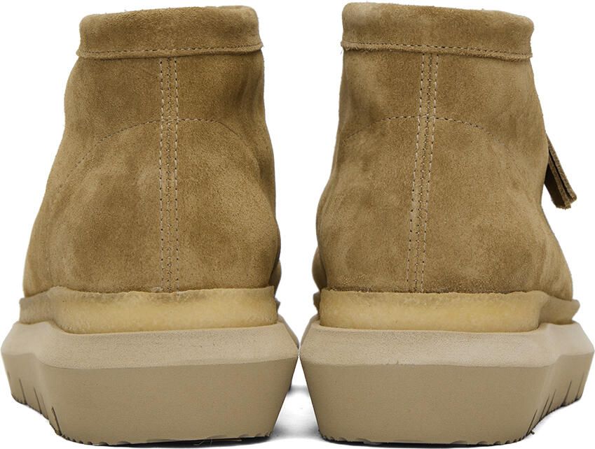 Sacai Beige Clarks Originals Edition Hybrid Wallabee Desert Boots
