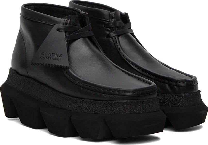 Sacai Black Clarks Originals Edition Hybrid Wallabee Derbys - Picture 2