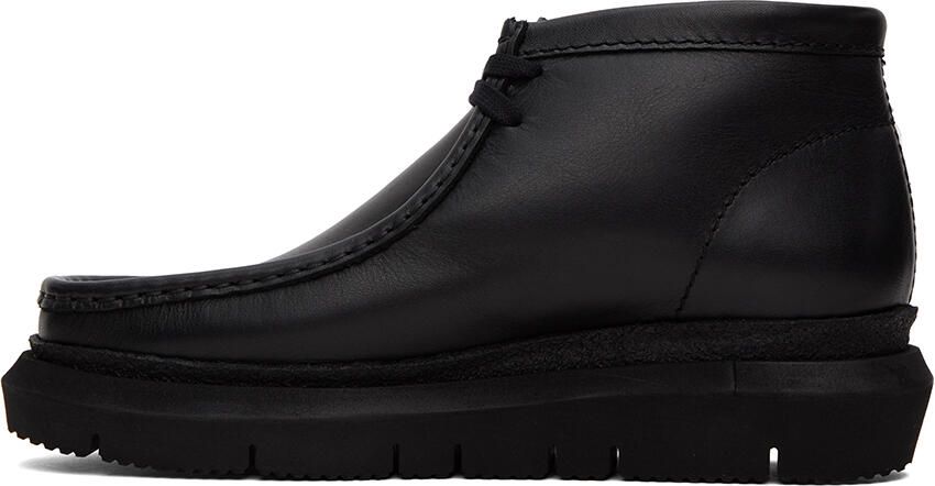 Sacai Black Clarks Originals Edition Hybrid Wallabee Desert Boots - Picture 3