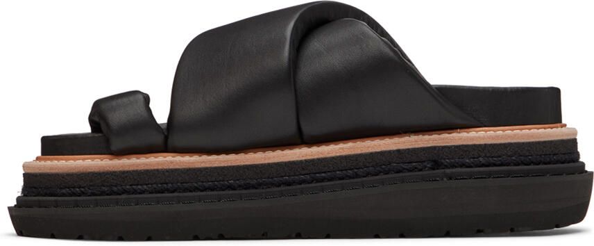Sacai Black Multiple Sole Sandals - Picture 3