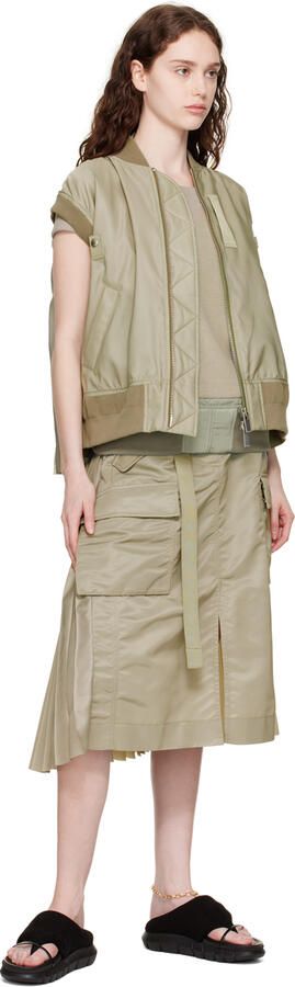 Sacai Black Padded Sandals - Picture 4