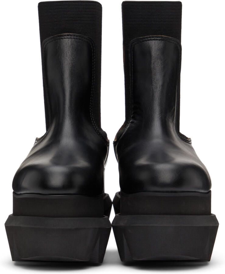 Sacai Black Platform Chelsea Boots - Picture 2
