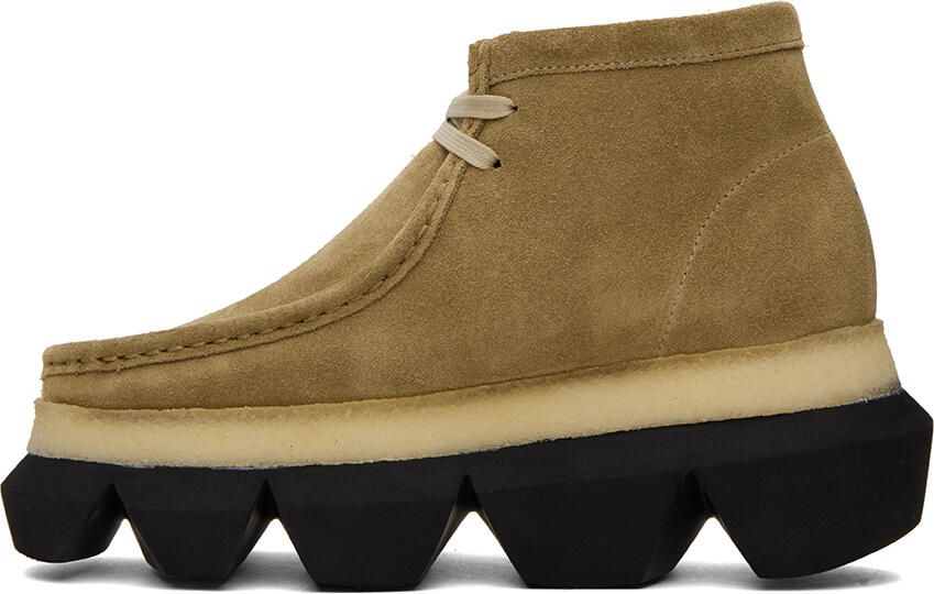 Sacai Tan Clarks Originals Edition Hybrid Wallabee Derbys - Picture 3