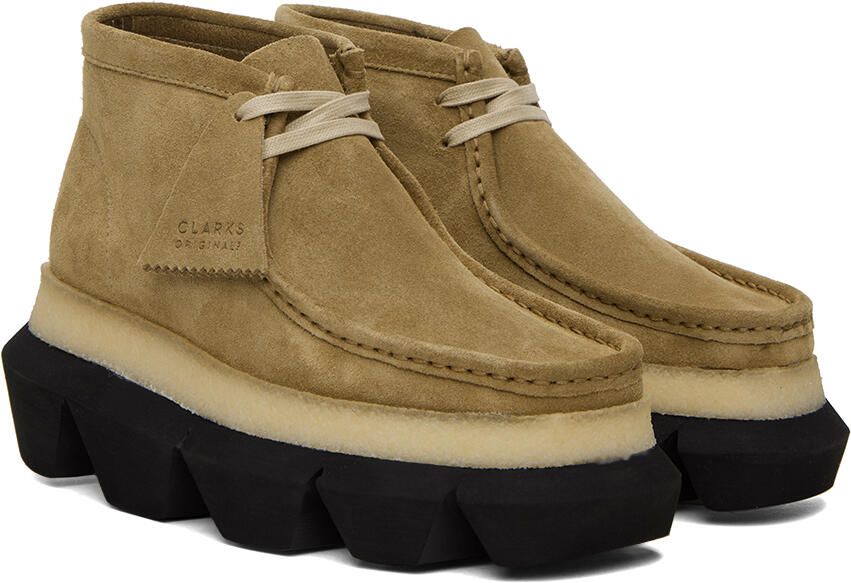 Sacai Tan Clarks Originals Edition Hybrid Wallabee Derbys - Picture 2