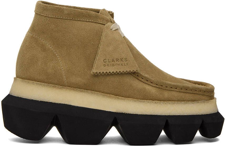 Sacai Tan Clarks Originals Edition Hybrid Wallabee Derbys - Picture 5