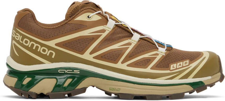 Salomon Brown XT-6 Sneakers - Picture 2