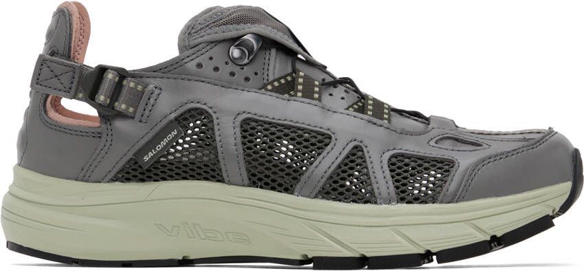 Salomon Gray Techsonic Sneakers - Picture 5