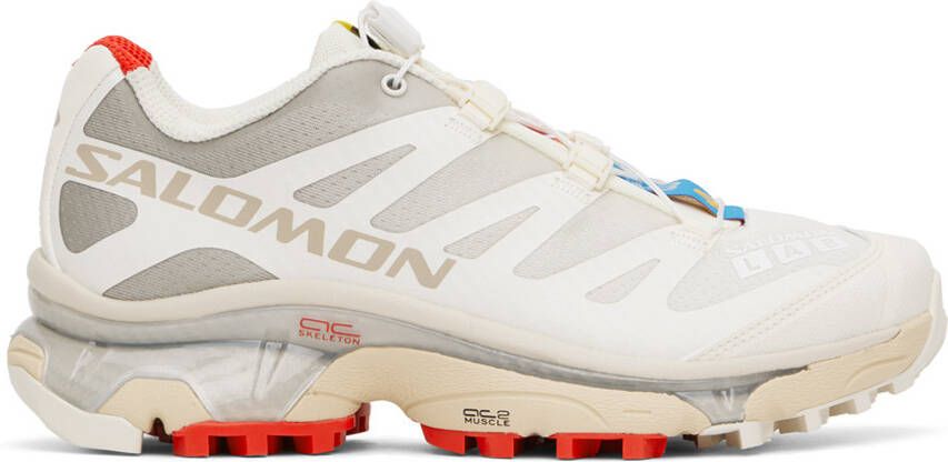 Salomon White & Beige XT-4 OG Sneakers - Picture 7