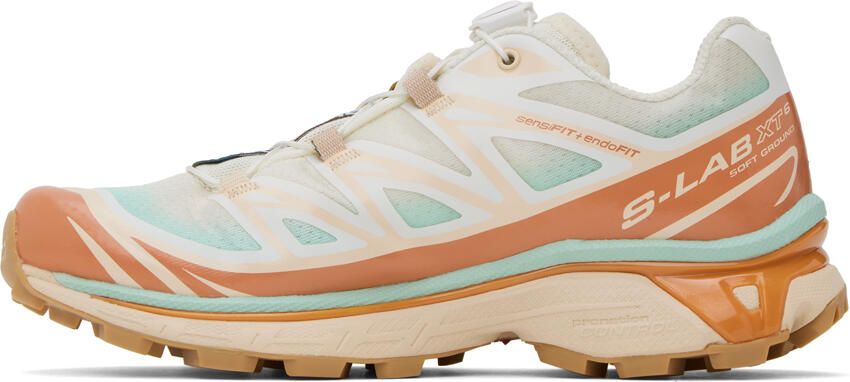 Salomon Off-White & Orange XT-6 Skyline Low-Top Sneakers - Picture 3