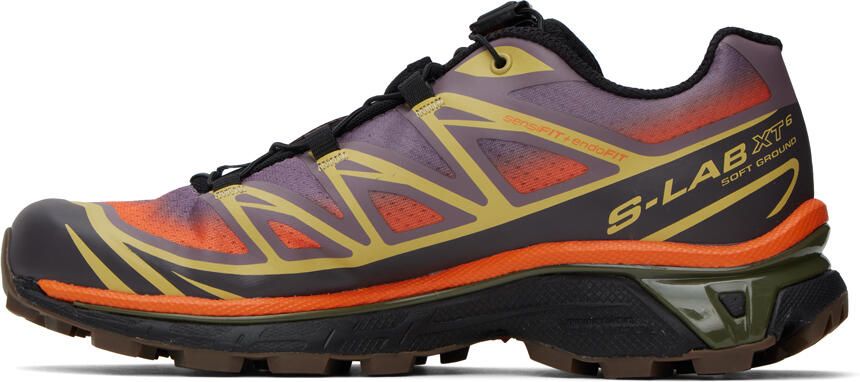 Salomon Orange & Purple XT-6 Skyline Sneakers - Picture 4