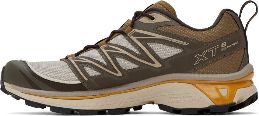 Salomon Beige & Khaki XT-6 Expanse Sneakers - Picture 3