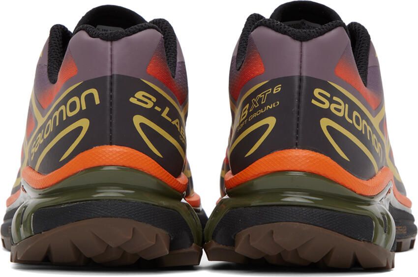 Salomon Orange & Purple XT-6 Skyline Sneakers