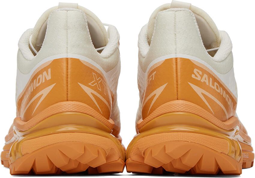 Salomon Orange & Off-White XT-6 FT Sneakers - Picture 7