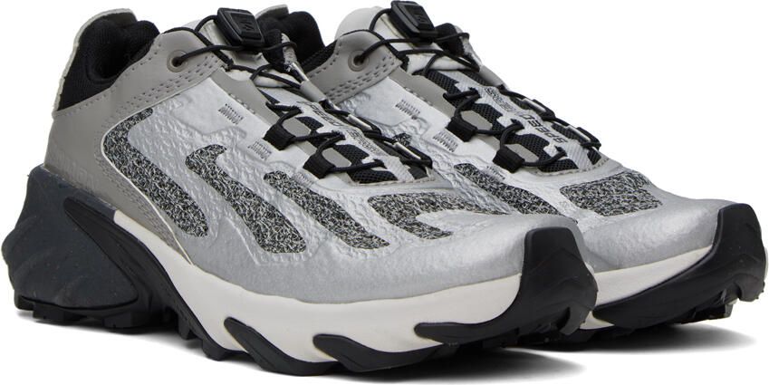 Salomon Silver & Gray Speedverse PRG Sneakers - Picture 3