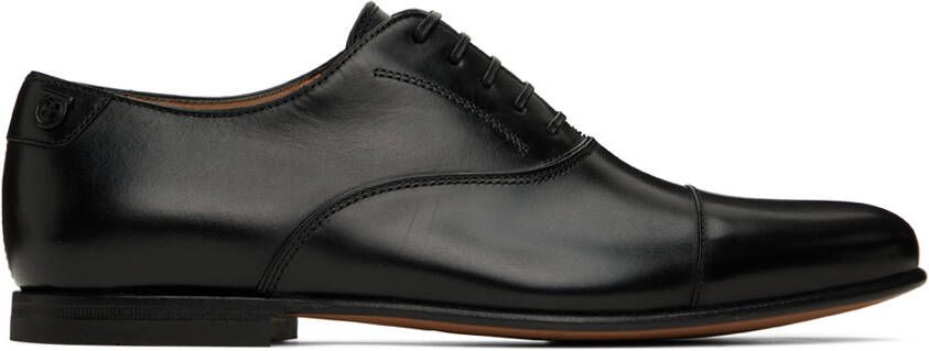 Ferragamo Black Button Oxfords - Picture 5