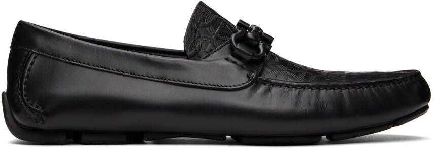 Salvatore Ferragamo Black Driver Loafers - Picture 5