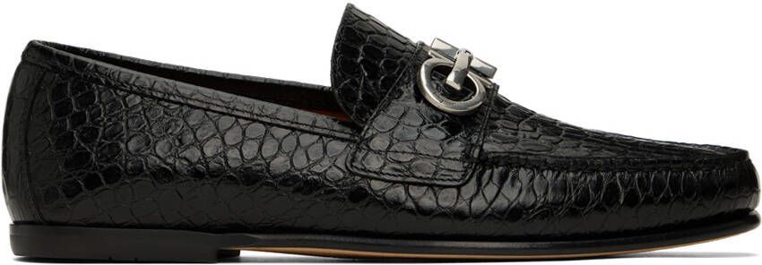 Ferragamo Black Galileo Loafers - Picture 5
