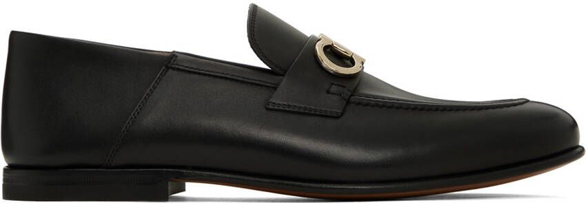 Ferragamo Black Gancini Loafers - Picture 5