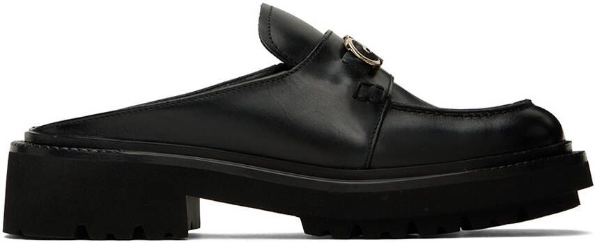 Ferragamo Black Gancini Mules - Picture 5
