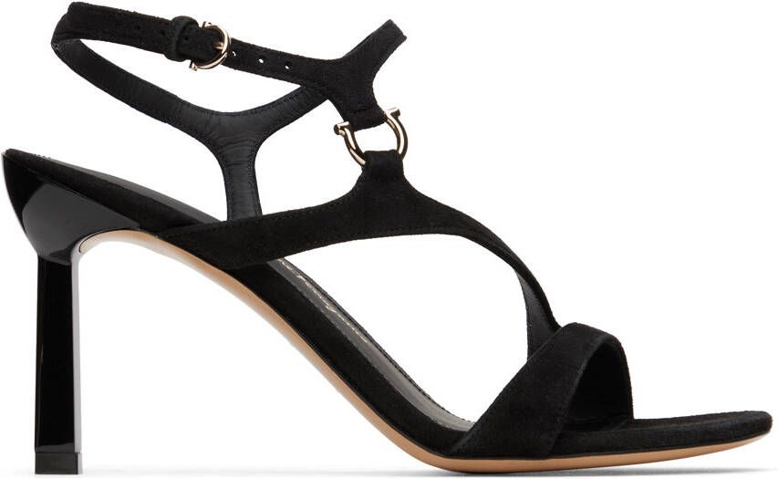 Ferragamo Black Jille Heeled Sandals - Picture 5
