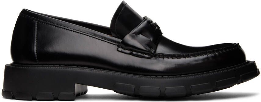 Salvatore Ferragamo Black Leather Loafers