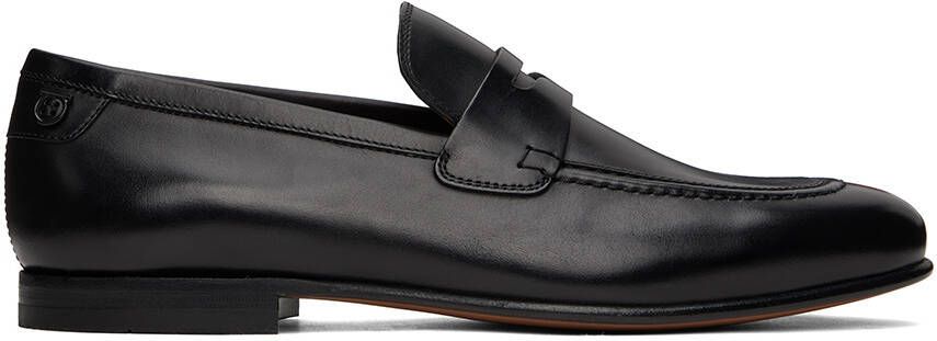 Ferragamo Black Leather Penny Loafer - Picture 5