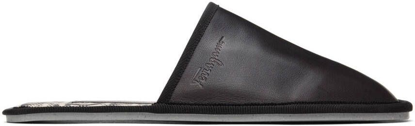 Ferragamo Black Nomadic Stories Slippers - Picture 5