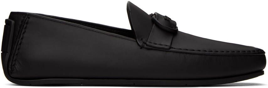 Salvatore Ferragamo Black Palinuro Loafers - Picture 5