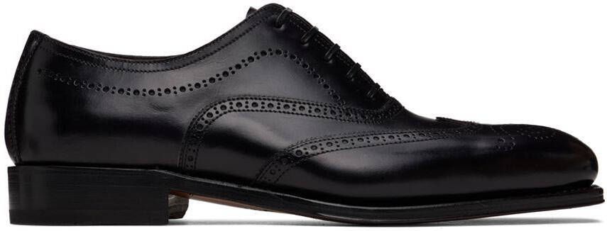 Salvatore Ferragamo Black Poveda Oxfords - Picture 5