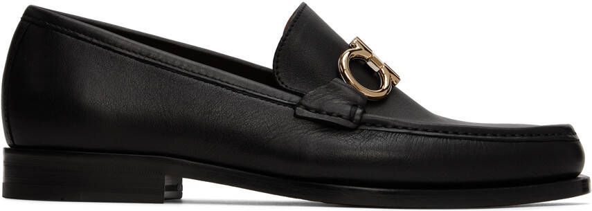 Salvatore Ferragamo Black Rolo Loafers - Picture 5