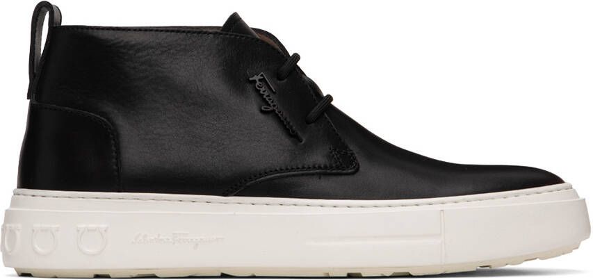 Salvatore Ferragamo Black Sporty Desert Sneakers - Picture 5