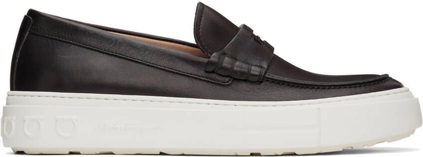 Salvatore Ferragamo Black Sporty Loafers - Picture 5