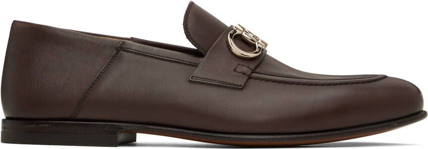 Ferragamo Brown Gancini Loafers - Picture 5