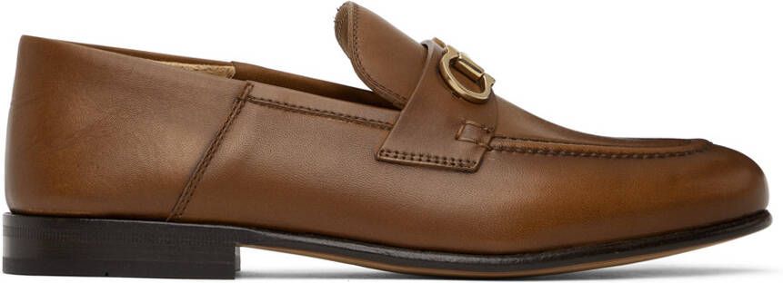 Ferragamo Brown Gancini Loafers - Picture 5