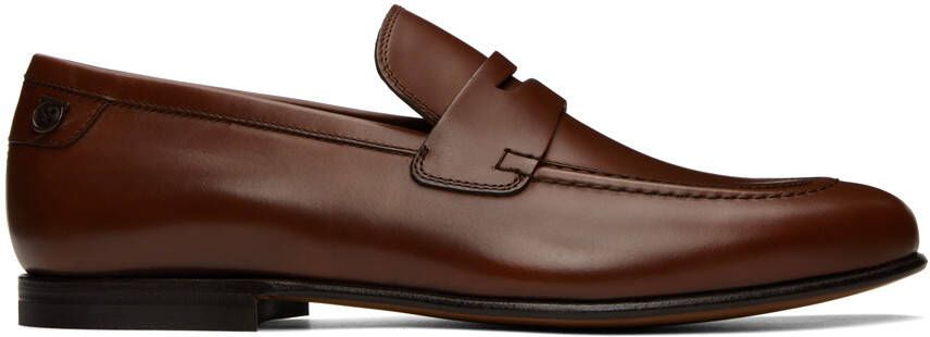 Ferragamo Brown Leather Penny Loafer - Picture 5