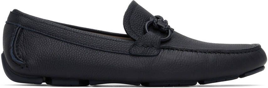 Salvatore Ferragamo Navy Driver Loafer - Picture 6