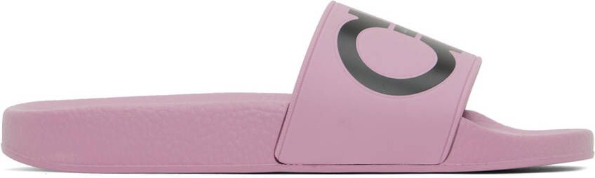Ferragamo Pink Gancini Slides - Picture 5