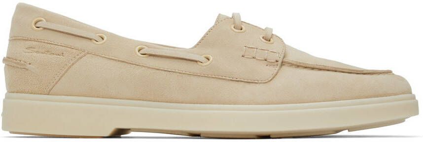 Santoni Beige Facade Loafers - Picture 5