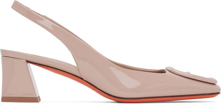 Santoni Pink Slingback Heels