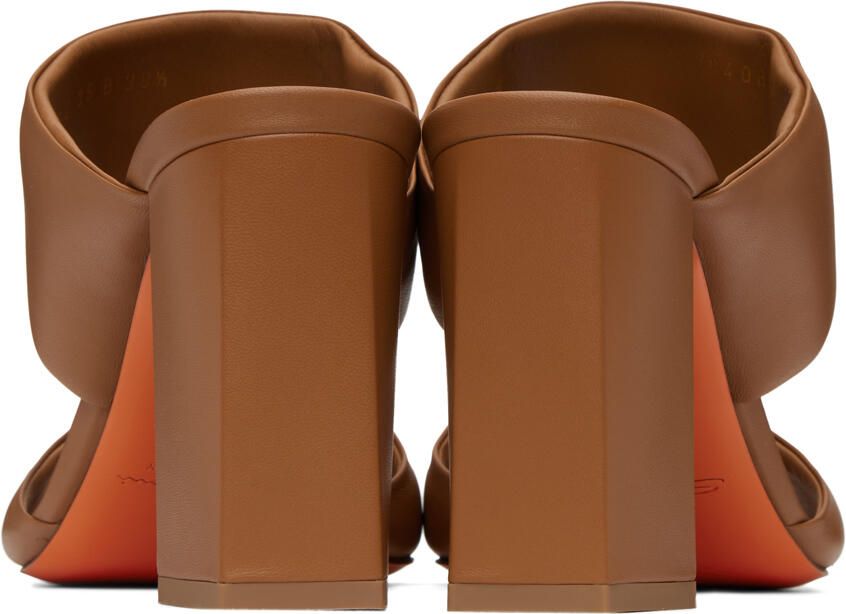 Santoni Brown Leather Heels