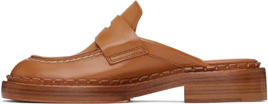 Santoni Brown Strap Loafers - Picture 3