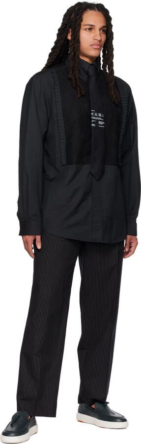 Santoni Navy Knotted Slip-On Sneakers - Picture 4