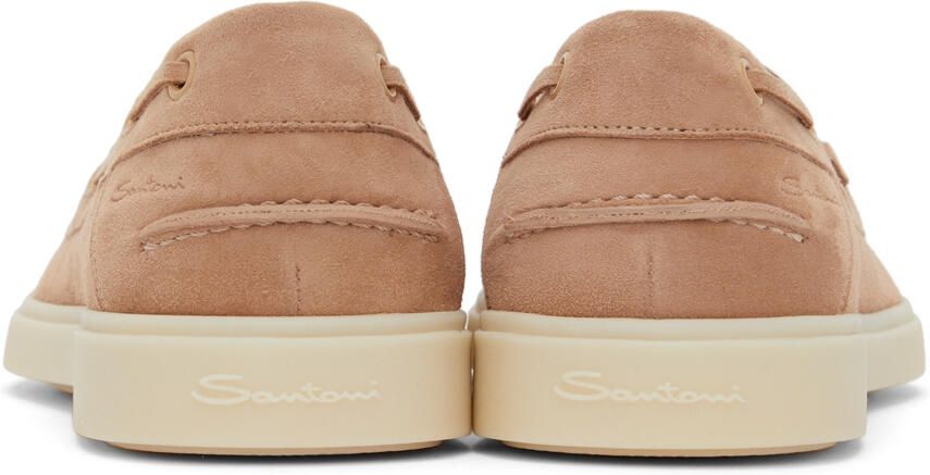 Santoni Tan Facade Loafers