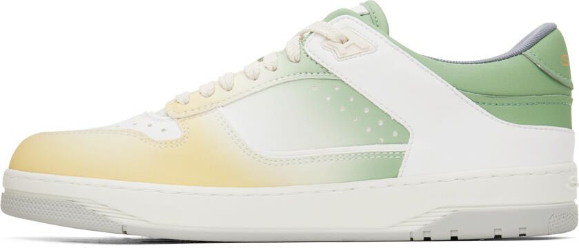 Santoni White Gradient Sneakers - Picture 3
