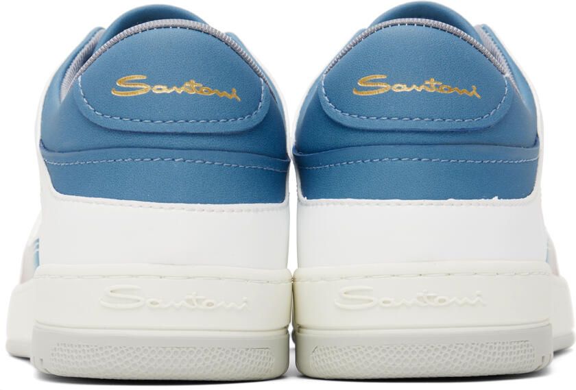 Santoni White Gradient Sneakers